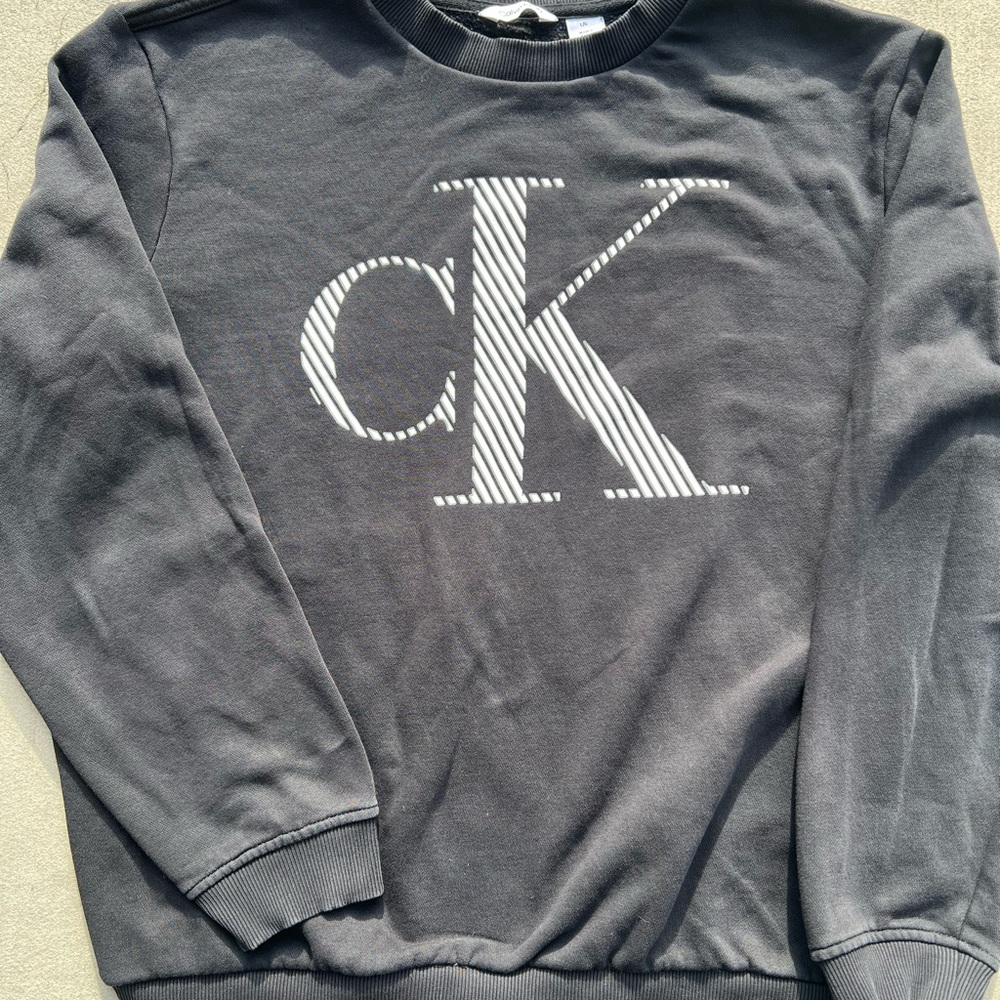 Calvin Klein Men's Black Crewneck Sweater